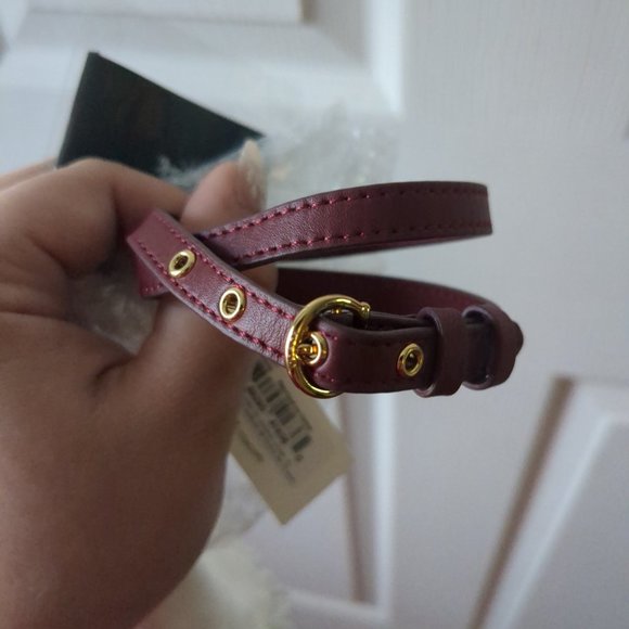 COACH C-Buckle Double Wrap Leather Bracelet - Picture 3 of 3